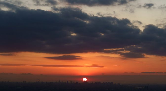 交野山 夕景