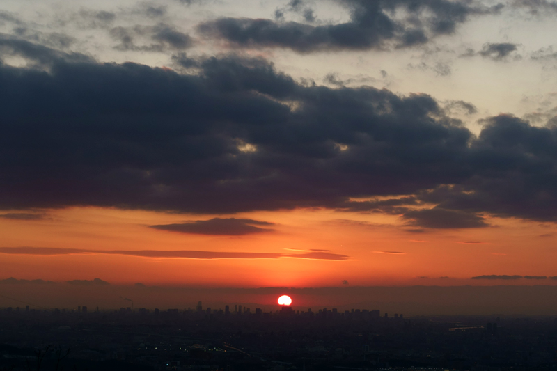 交野山 夕景