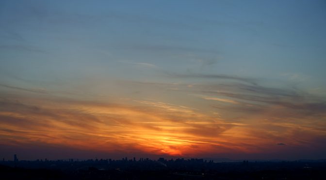 交野山からの夕景