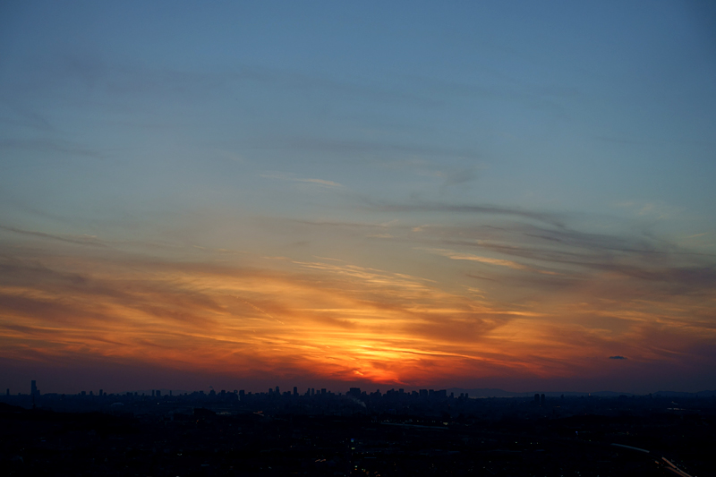 交野山からの夕景